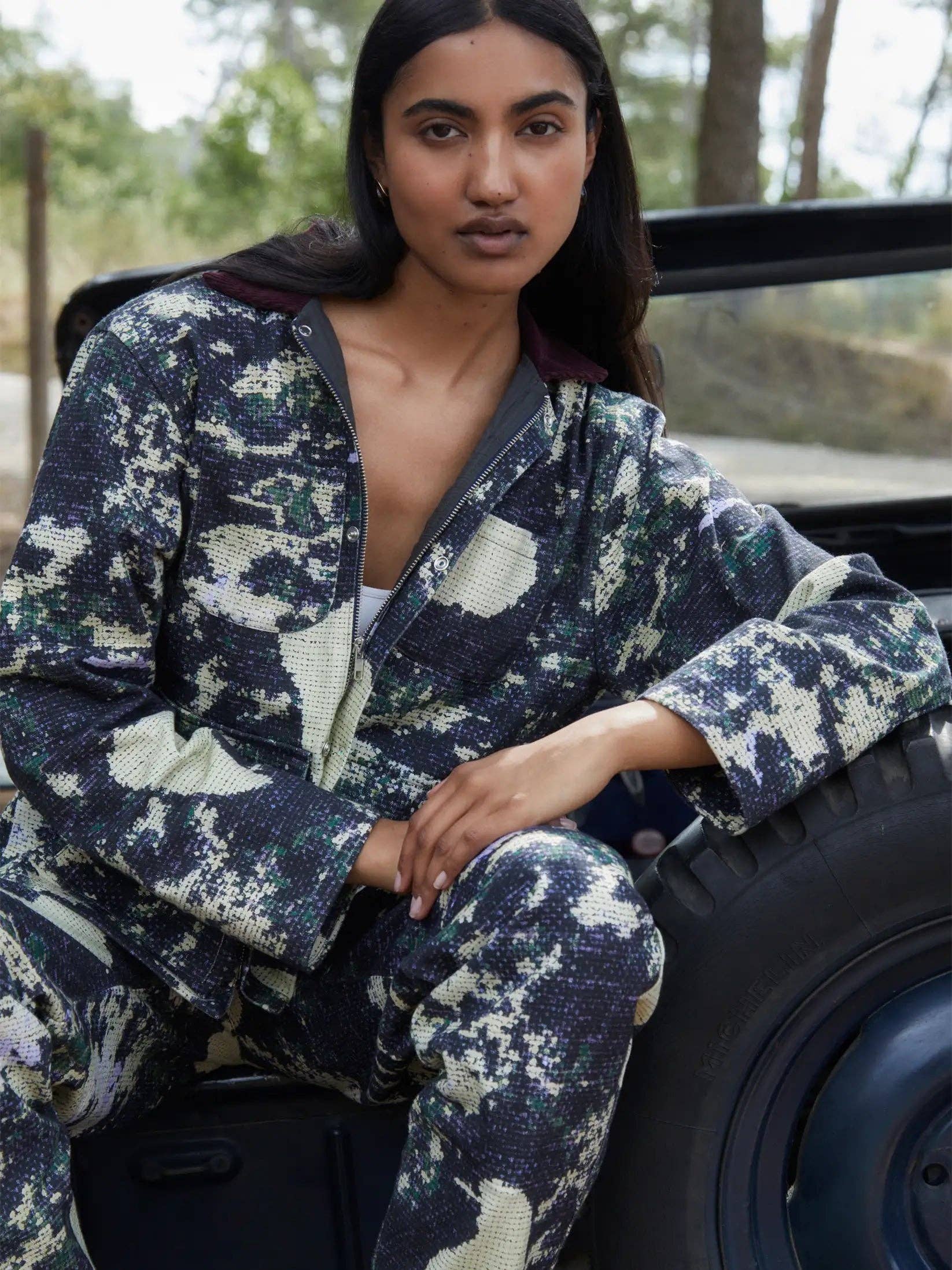 CARMEN SAYS - Wholesale Jacket - Women's - Chaqueta con estampado de pájaros Carolina2