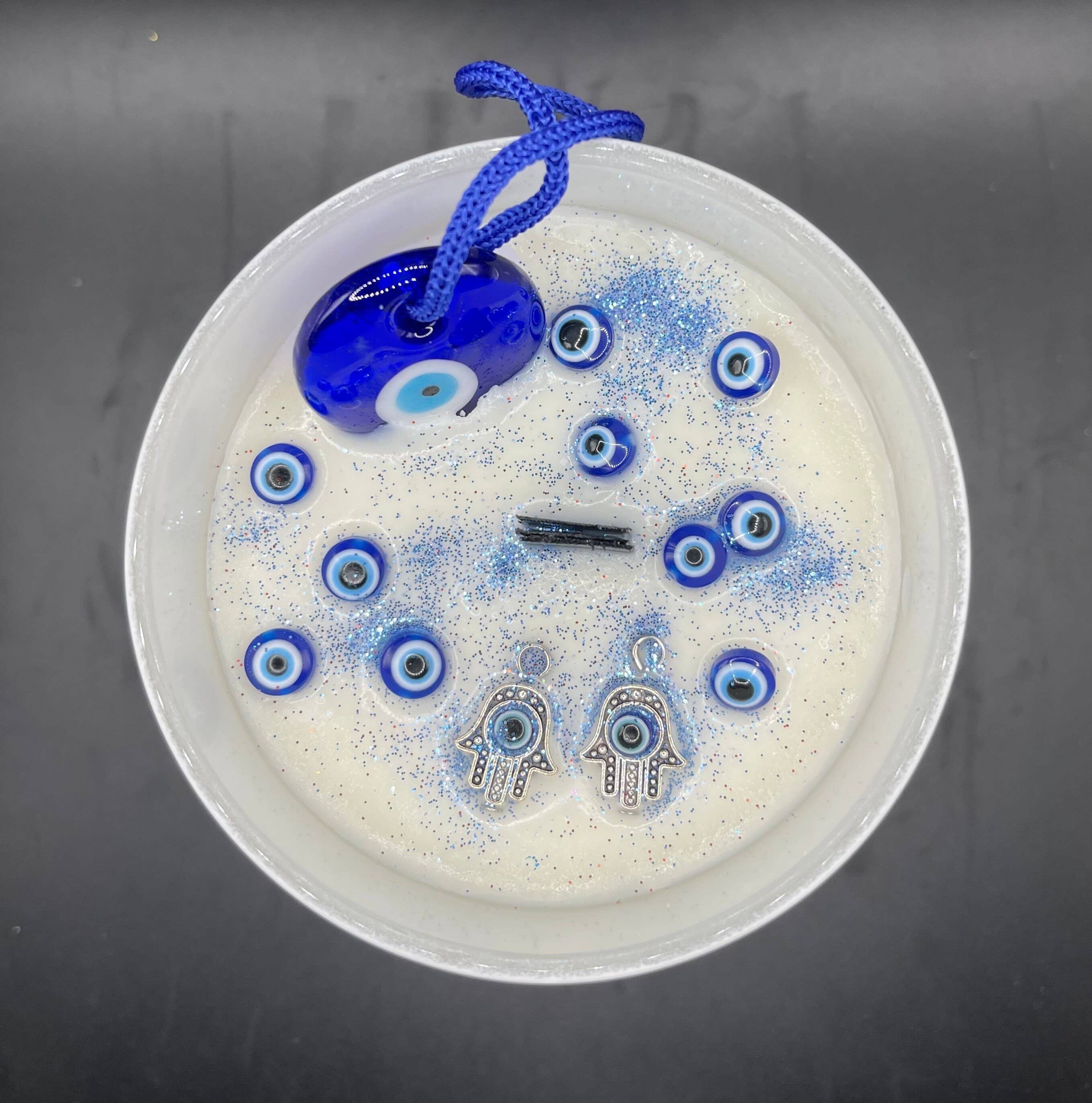 The Blue Lotus Apothecary - Vente Bougie en bocal - Bougie Evil Eye Protection Intention1