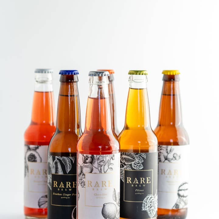 Rare Brew - Wholesale Non-Alcoholic Aperitif/Mocktail - Variety Pack Sparkling Tea Bottle - Wholesale
