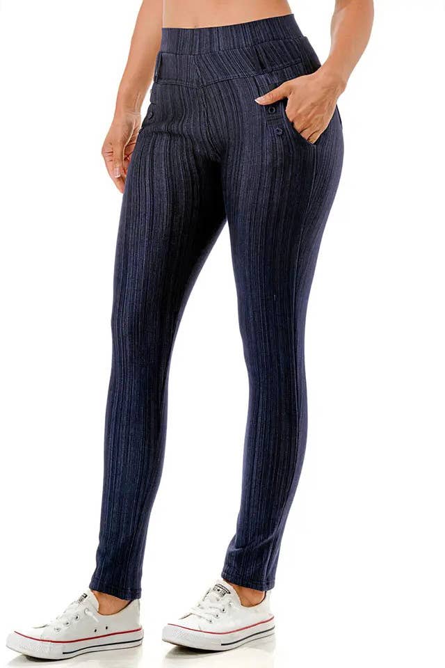 Color 5 - Wholesale Pants - Women's - Winter fur lined  warm skinny jegging pants with pockets10