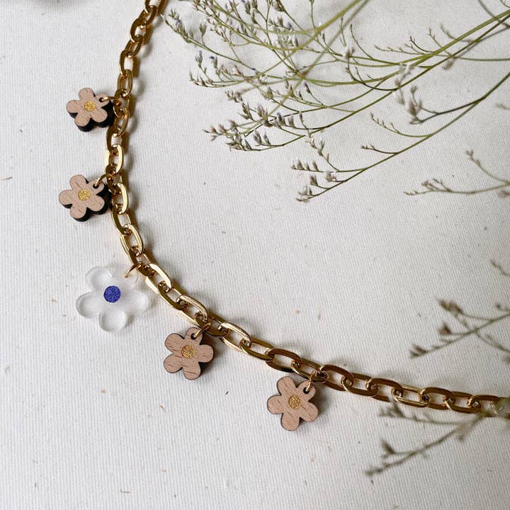 Blair gold necklace for wholesale by LES BOIS GRAPHIQUES