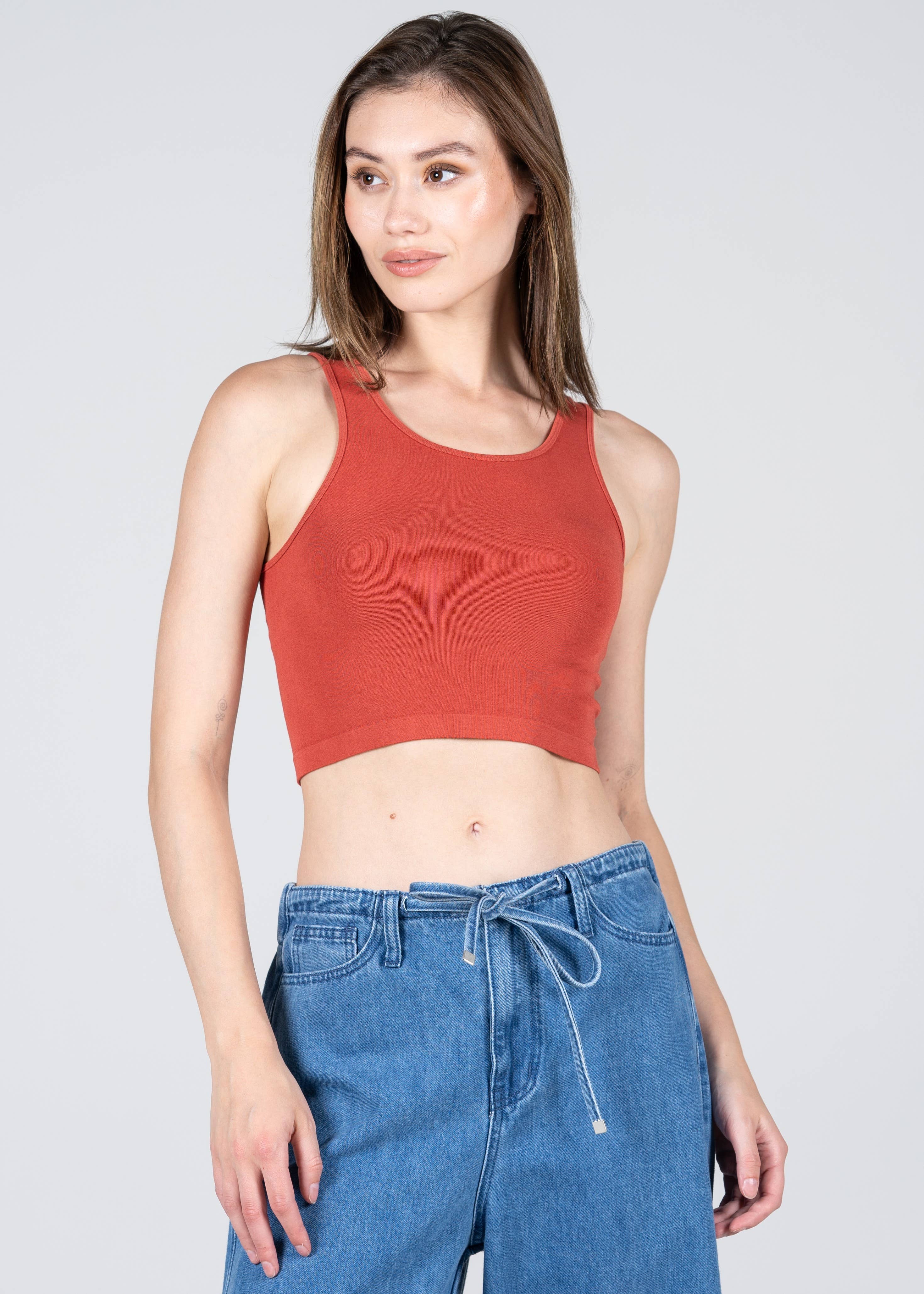 C'est Moi Clothing Co - Wholesale Tank Top - Women's - Bamboo Crop Tank Top- CEBT11051