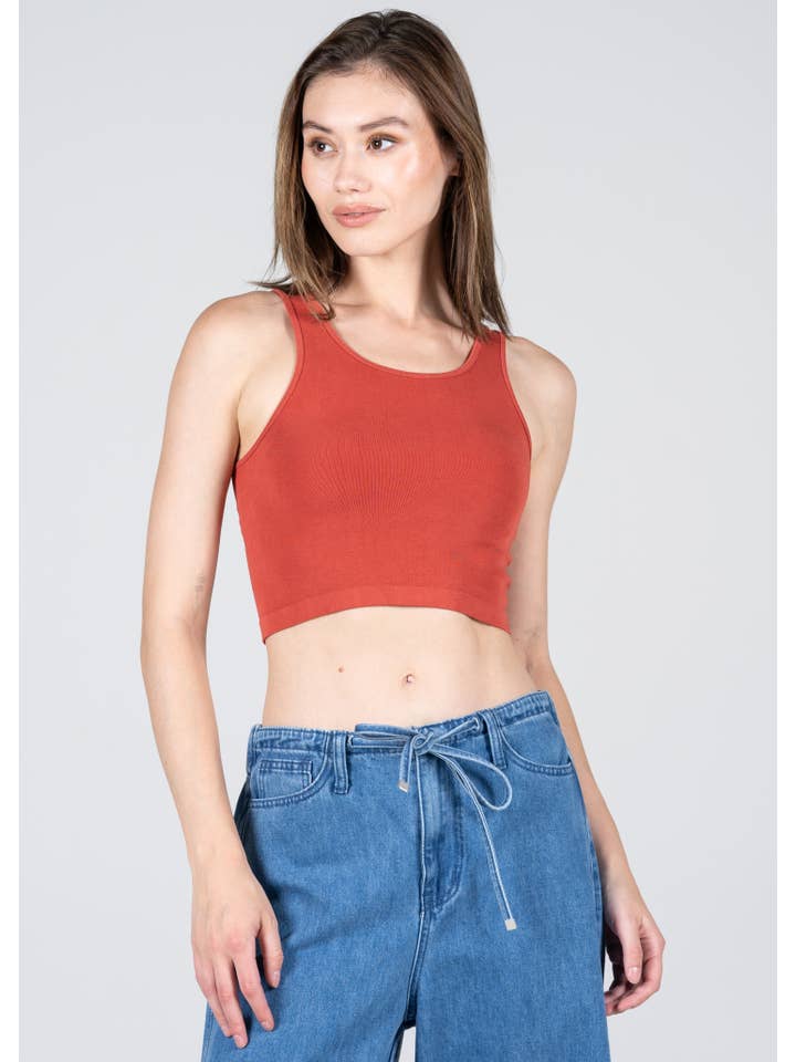 C'est Moi Clothing Co - Wholesale Tank Top - Women's - Bamboo Crop Tank Top- CEBT11051