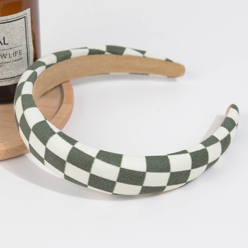 TheDivaSoap - Wholesale Fashion Headband - Women's - Checkerboard Plaid Headband2