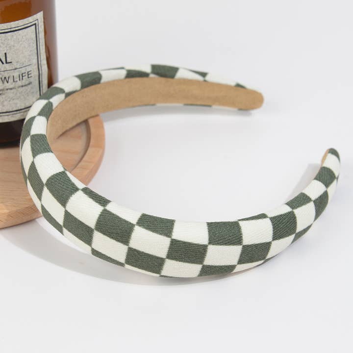TheDivaSoap - Wholesale Fashion Headband - Women's - Checkerboard Plaid Headband2