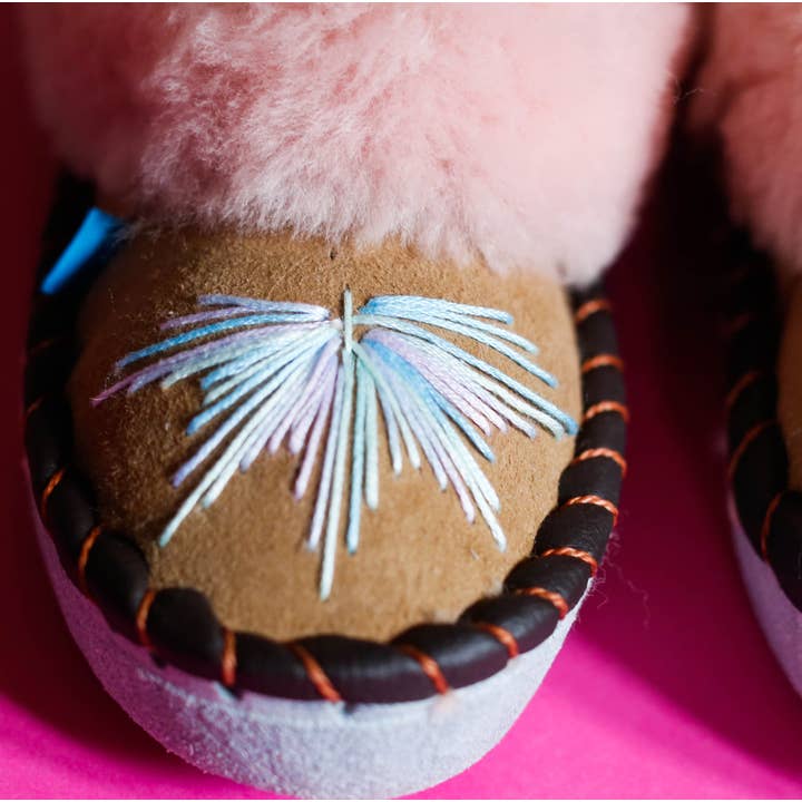 Sheepers - Wholesale Slippers - Women's - Unicorn Candy Pink Sheepskin Slippers5