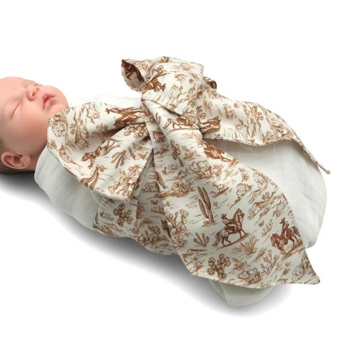 Nyfødt Svøb Sløjfe Bælte Graviditetsbælte Western Cowboy for engroshandel hos Morxy LLC