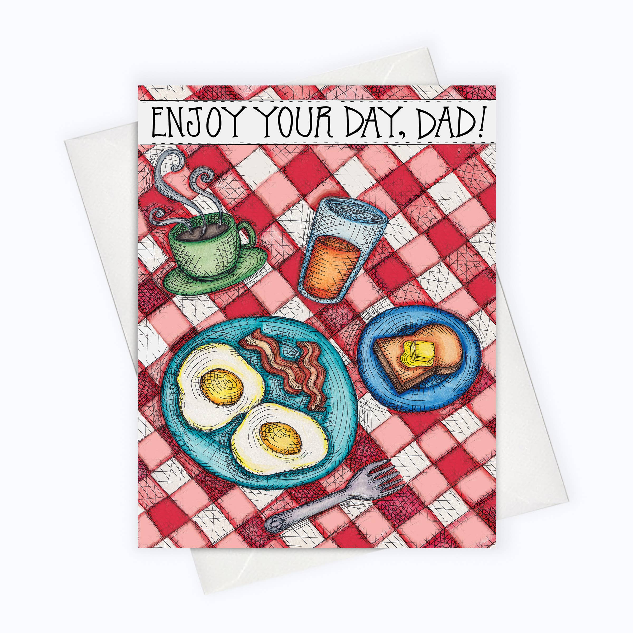 About A Cloud Stationery & Gifts – wholesale Father’s Day card – BREAKFAST DAD CARD | Father's Day Card | Cards for Dad0