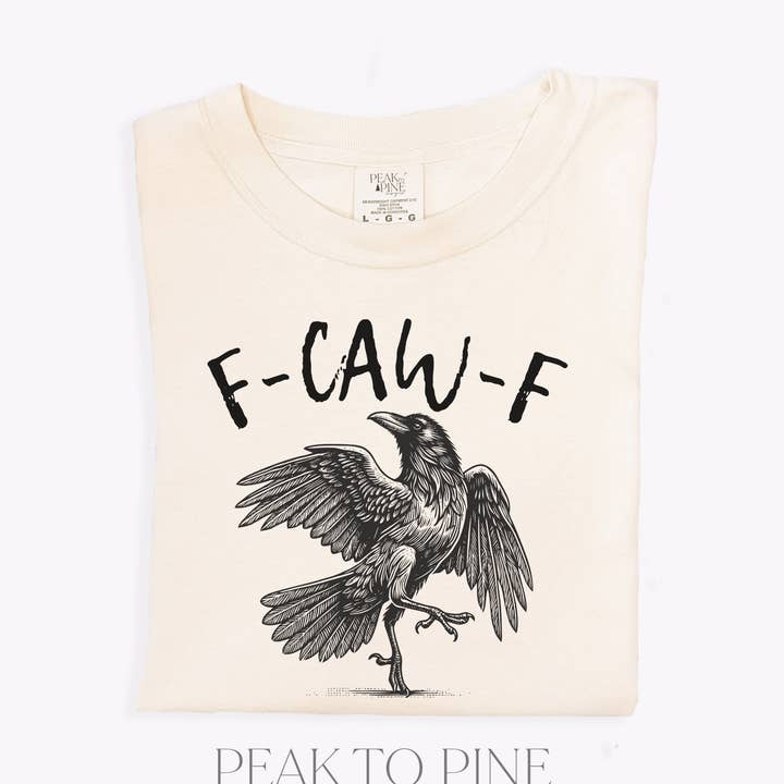 F-CAW-F (Crow) - T-Shirt for wholesale by Peak To Pine Designs