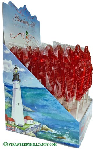 Strawberry Hill Grand Delights – wholesale Lollipop – Jumbo Lobster Lollipop1
