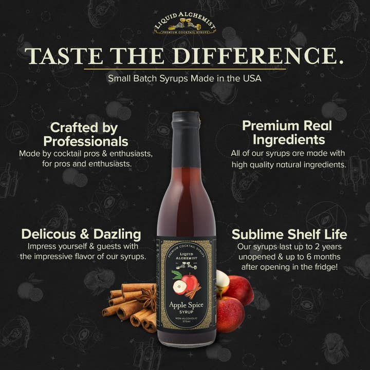 Liquid Alchemist Syrups - Wholesale Cocktail Mix/Syrup - Apple Spice Cocktail Syrup3