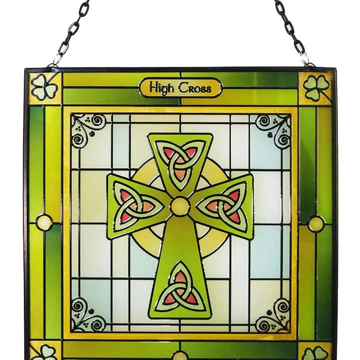 High Cross-Celtic Reflection glass panel for wholesale by Dublin Gift Company