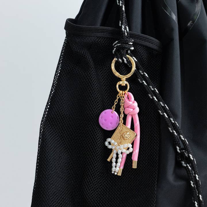 Sessori - Wholesale Keychain - Women's - Gameday Rally Time Pickleball Bag Charm1