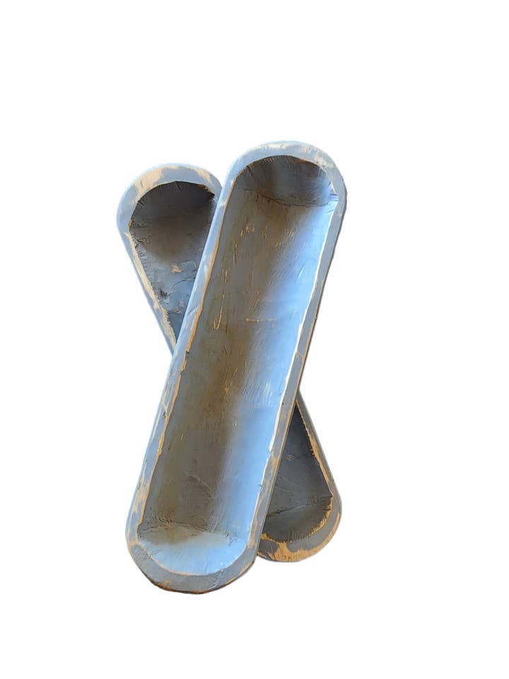 Gray baguette bowl for wholesale by Luises Perez Imports LLC