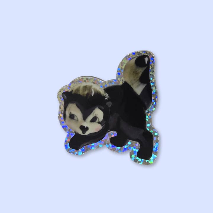 Ceramic Skunk Sticker for wholesale by Riley Grae