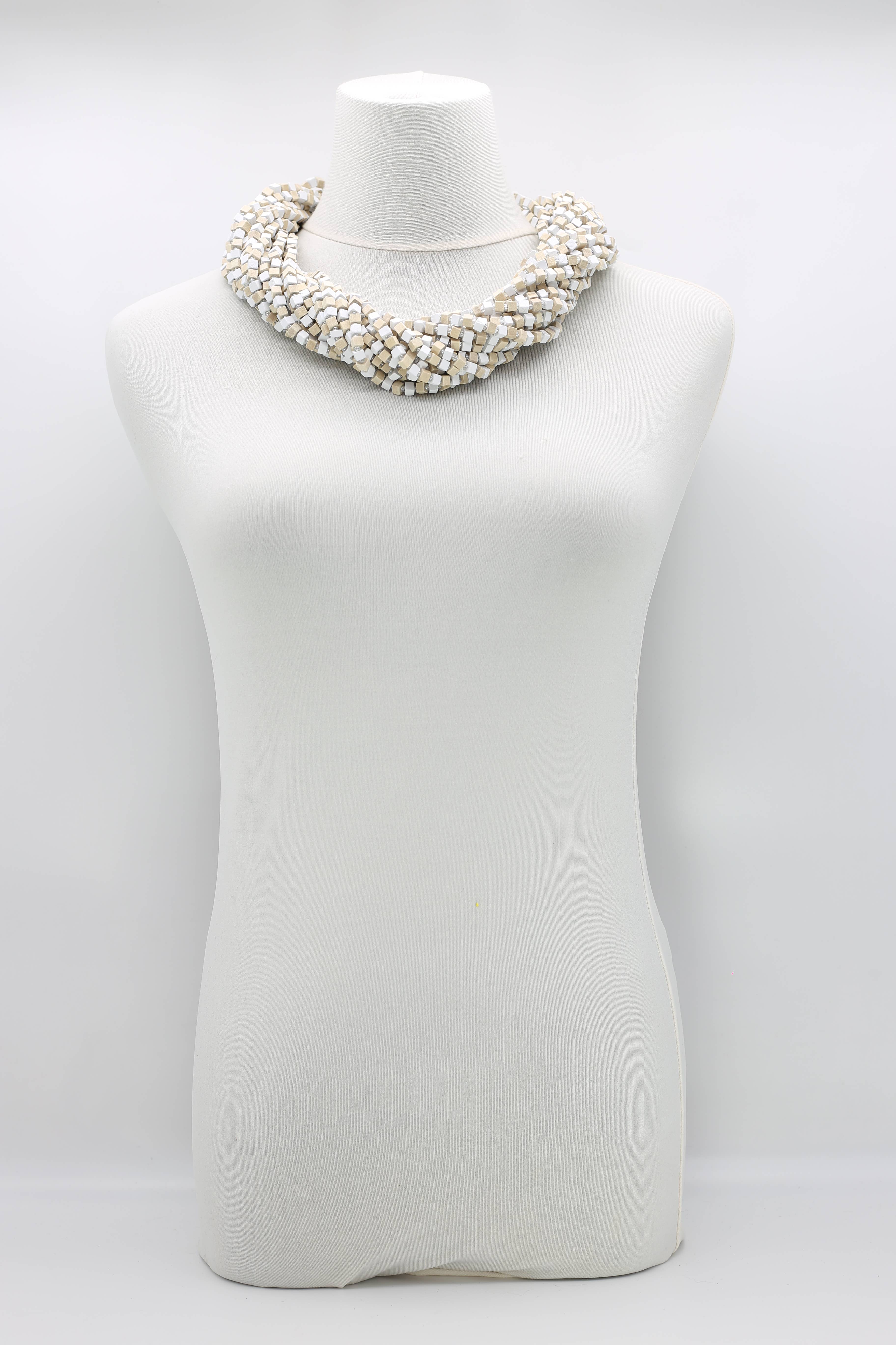 Jianhui London – Engroshandel Perlehalskæde – Den næste Pashmina halskæde Træperler - Mosaic Art118