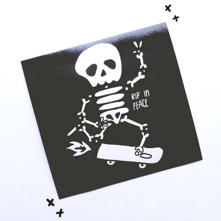 RIP i fred 2,75" fyrkantig klistermärke för wholesale av RAD Stickers + Doodads