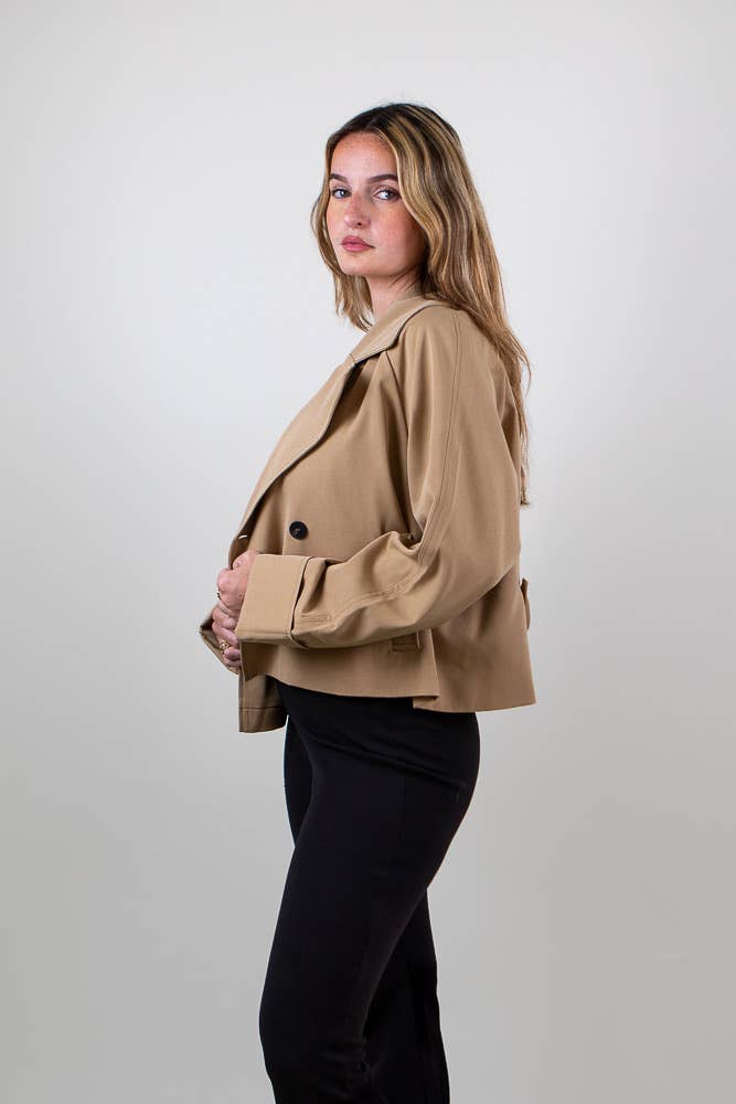 KZELL PARIS - Wholesale Trench Coat - Women's - SHORT TRENCH COAT (8681)8