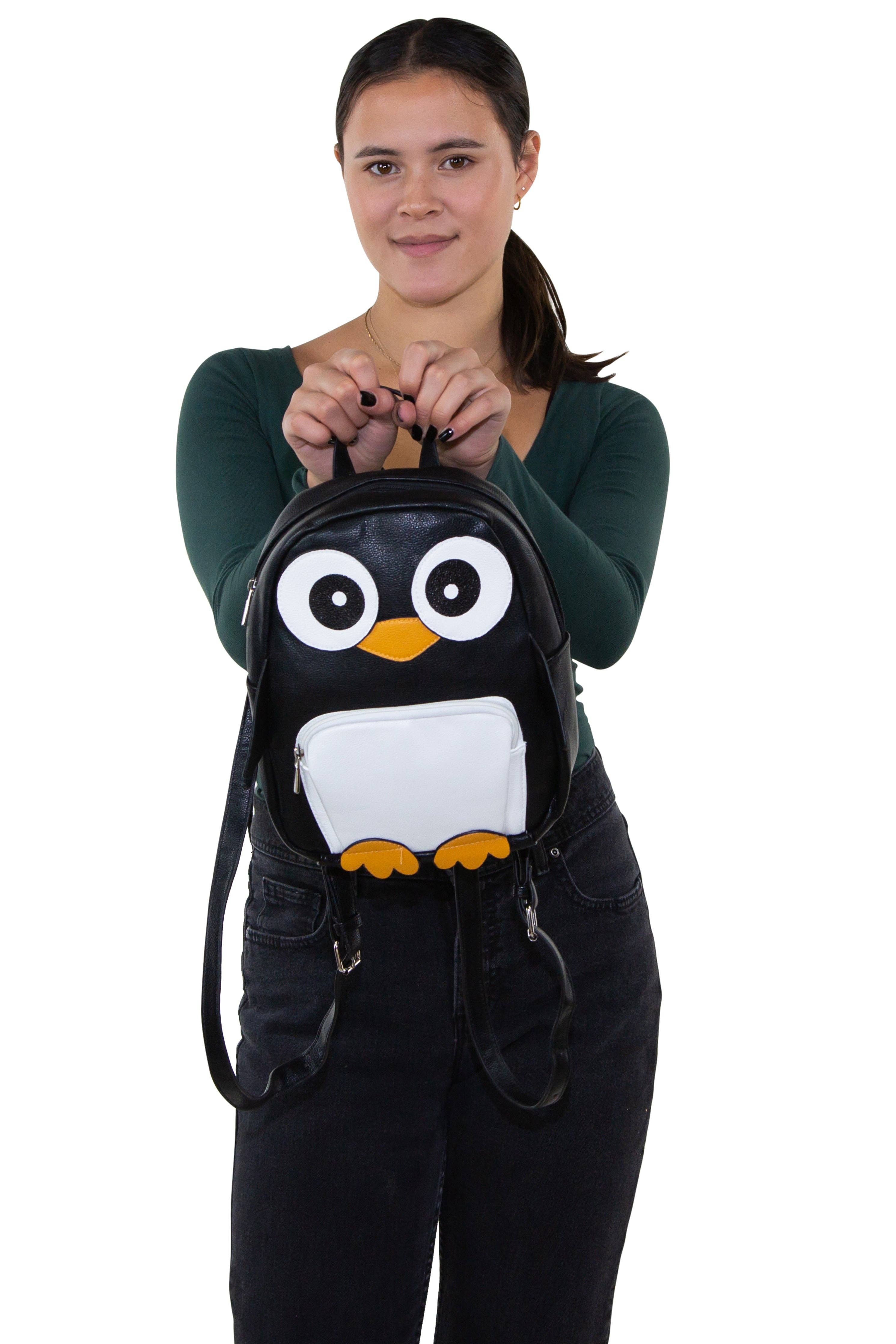 COMECO INC - Vente Sac à dos – femme - Mini sac à dos pingouin en matière vinyle4