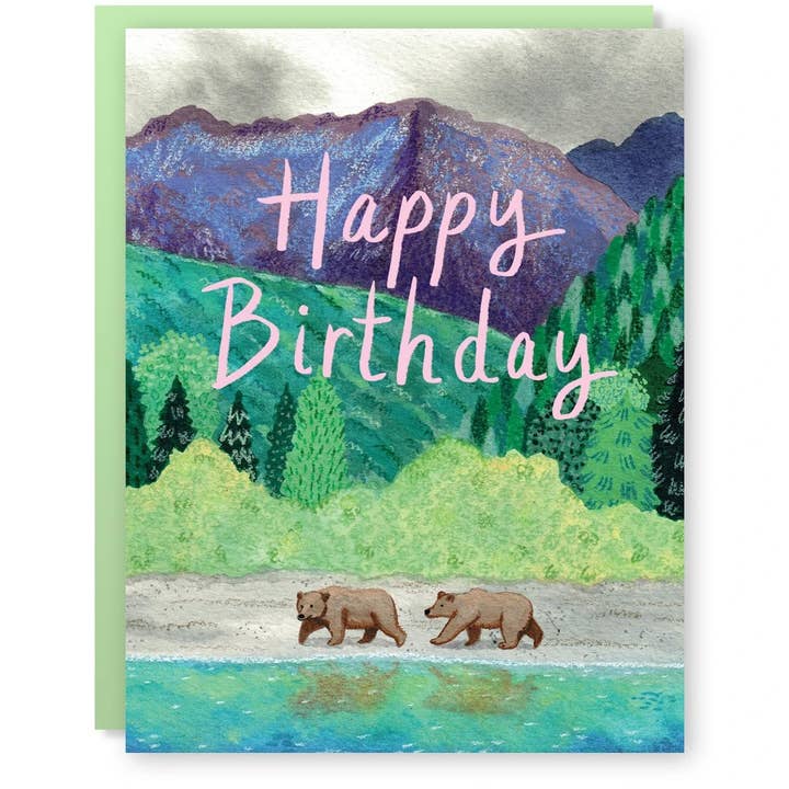 Birthday Bears Card for wholesale by Party Mouse Studio