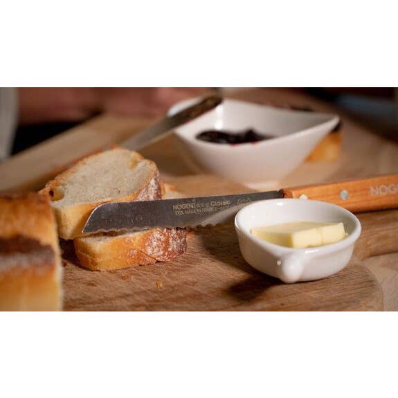 Nogent 3 Étoiles - Wholesale Table Knife - Smooth Blade Spreader 8 cm Cherry Classic Wood Nogent2