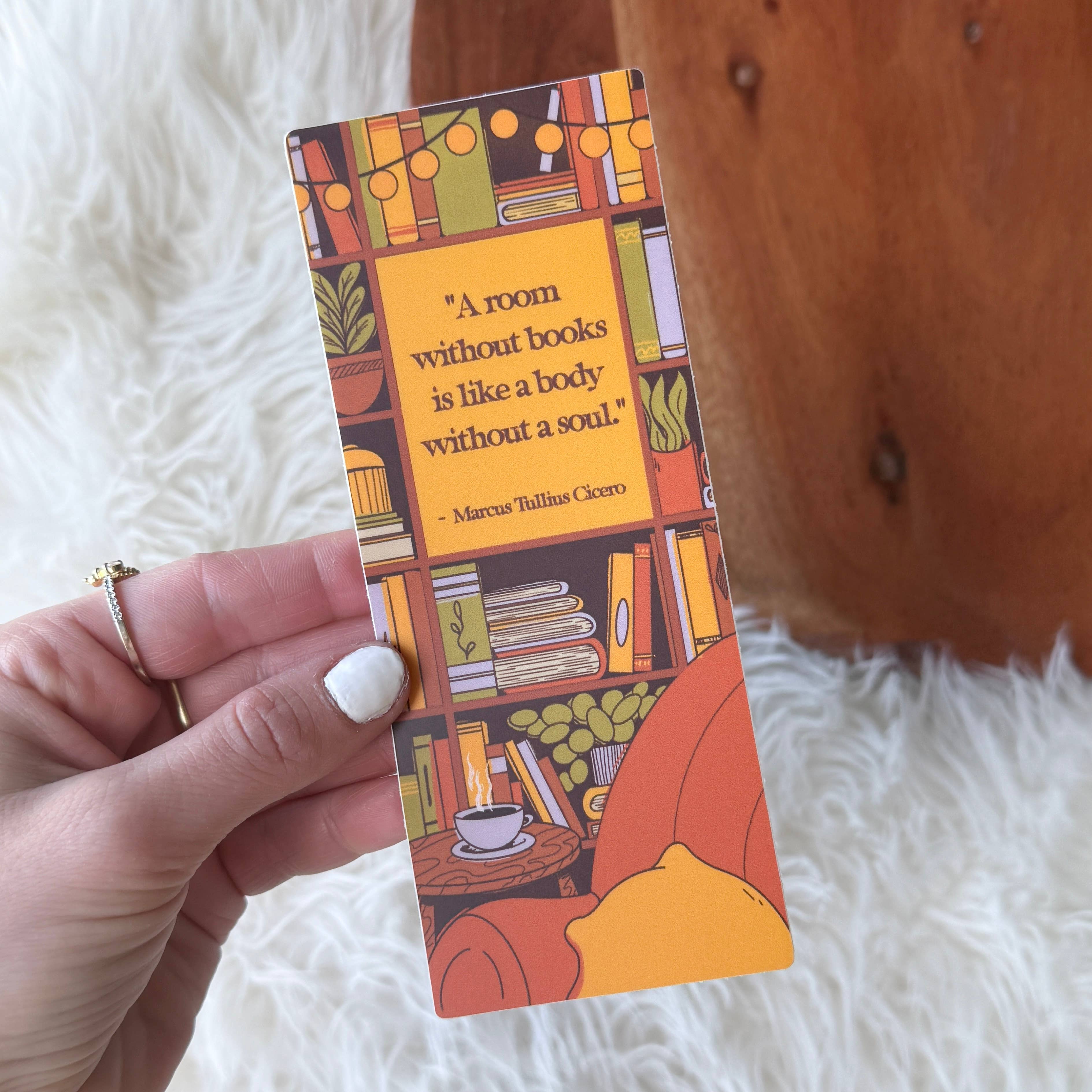 Big Moods - Wholesale Sticker - Marcus Tullius Cicero Quote Bookmark Sticker0