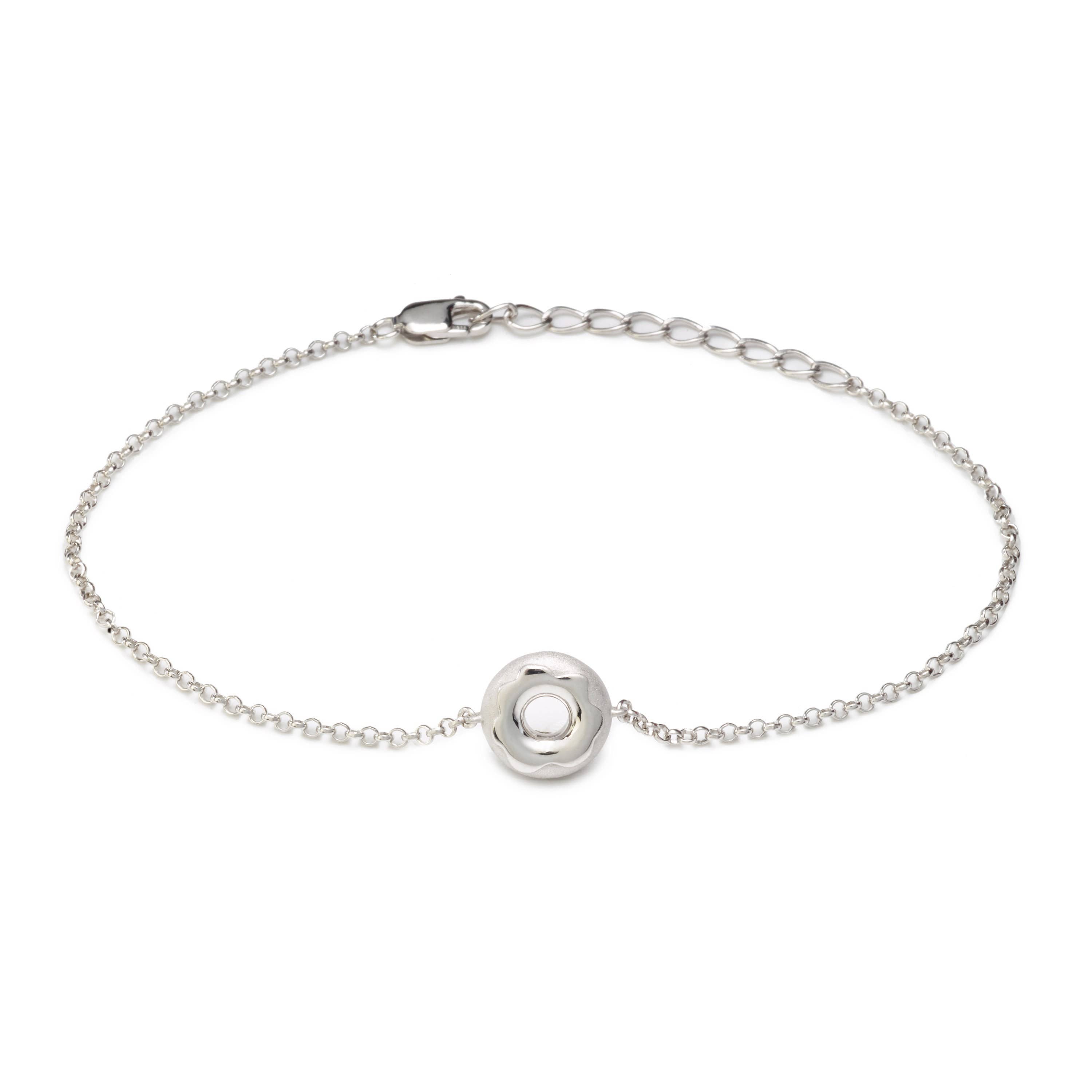Delicacies Jewelry – wholesale Berlockarmband – Glaserade munk armband Sterling Silver av delikatesser smycken - varje köp hjälper till att bekämpa hunger! (Foodie gåva, mat smycken)0