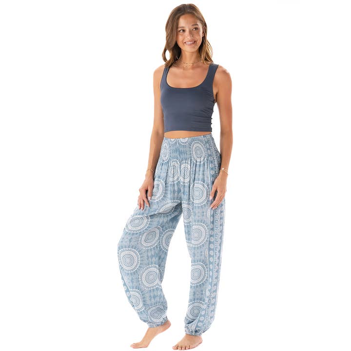 Lotus and Luna - Wholesale Pants - Women's - Moon Shadow Harem Pants with Pockets