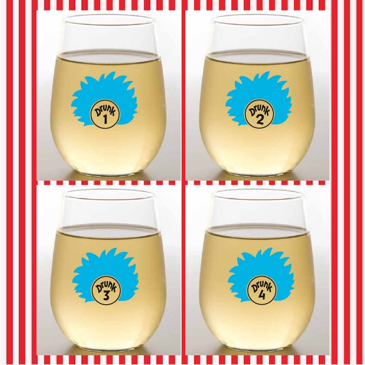 Wine-Oh! - Wholesale Wine Glass - CLOSEOUT ASSORTED Unbreakable Stemless Plastic Wine Glasses44