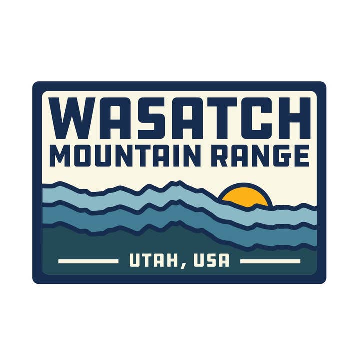 Wasatch Mountain Range | Retro Lines for wholesale by Adventure Responsibly