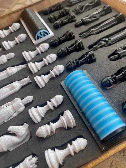 Through The Fire Design - Wholesale Board Game - Checkers & Chess Game Box, Fishing or Wildife theme1