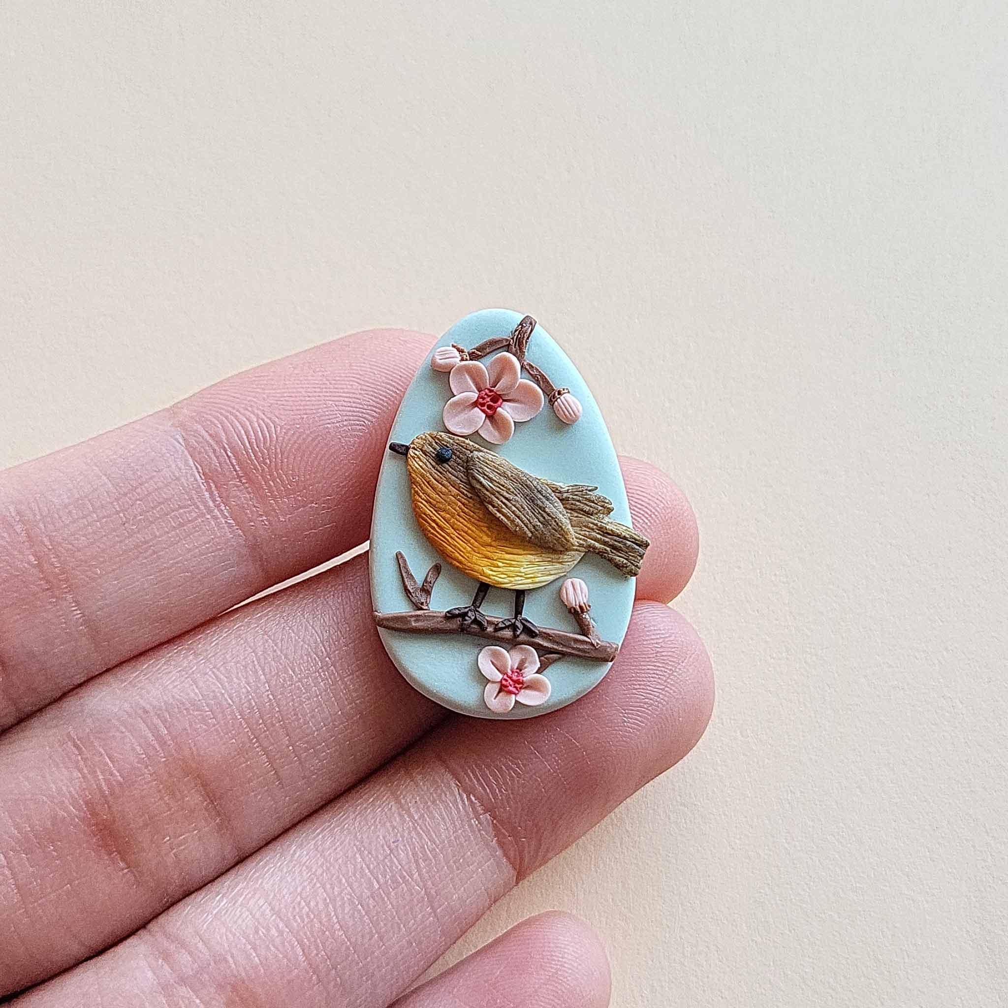 NoomCottageClay - Wholesale Brooch - Cute Bird Brooch • Handmade Brooch2