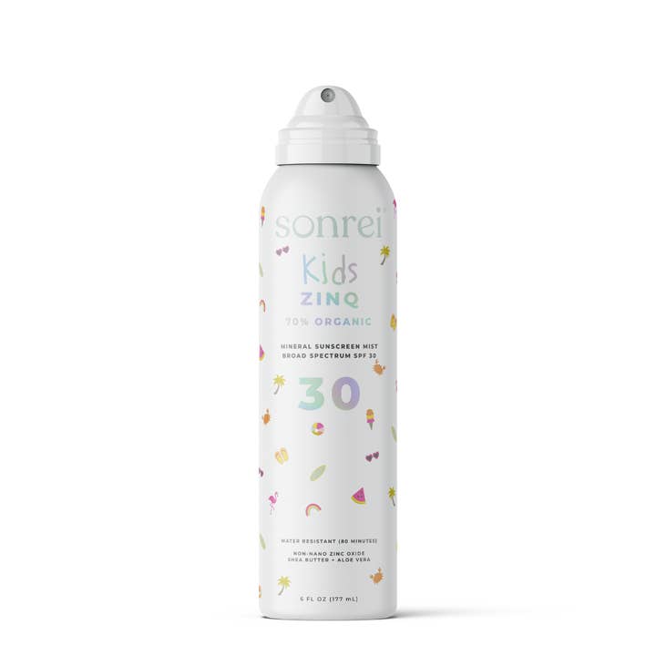 Sonrei Kids Zinq Organic Mineral Sunscreen Mist SPF 30 for wholesale by Sonrei
