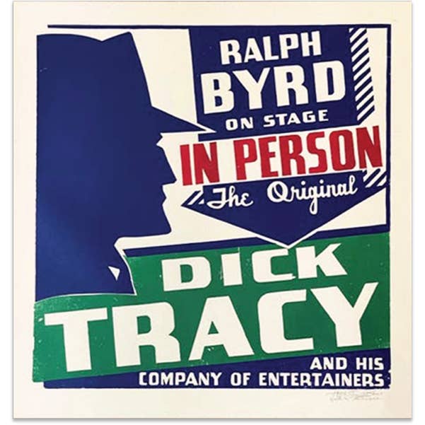 Dick Tracy Print for wholesale by Hatch Show Print