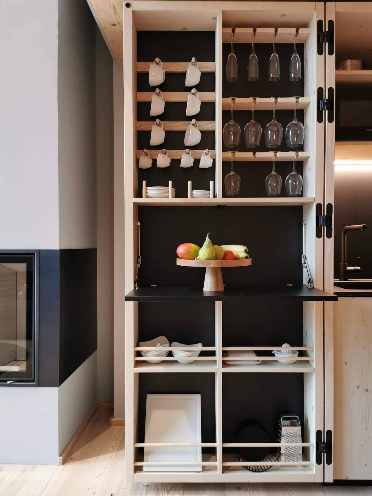 Natuhr – Bandeja de servir por atacado – Suporte para bolos redondo de carvalho - prato para servir7