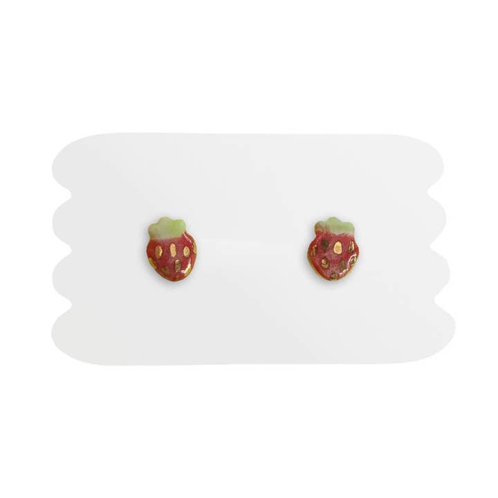 Jordgubbsförtjusning Mikro Studs för wholesale av tinybs ceramics