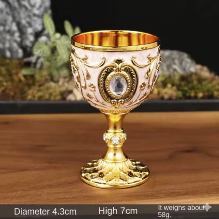 Holiday Farm - Wholesale Wine glass - Vintage Holy Grail Medieval Metal Wine Goblet6