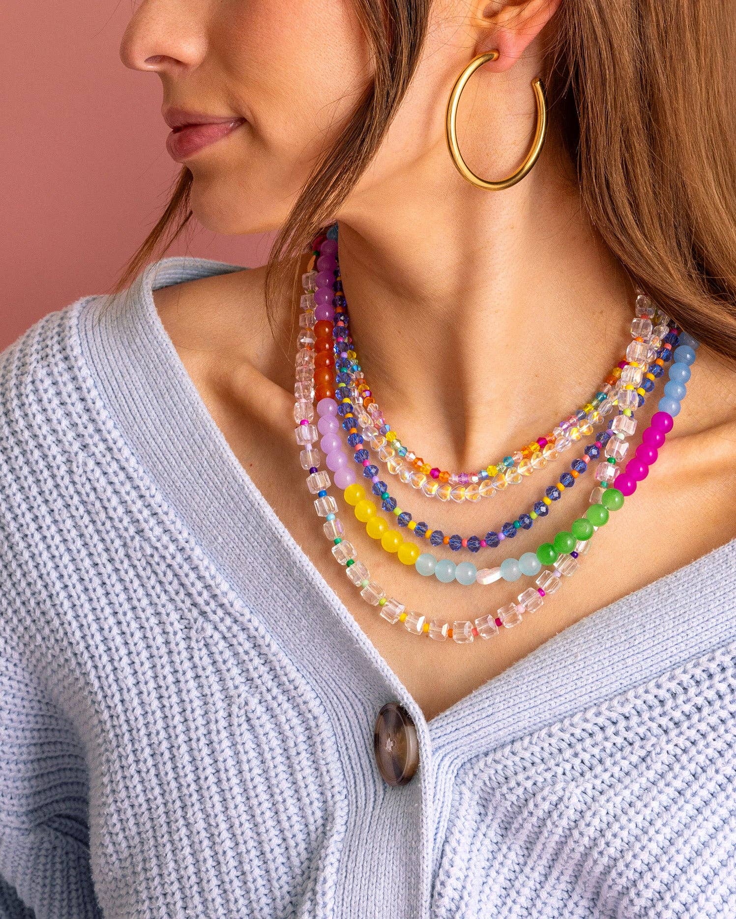 Taylor Elliott Designs - Vendita all'ingrosso Collane di perline/perle - Collana con Perline - Multicolore - Chloe3