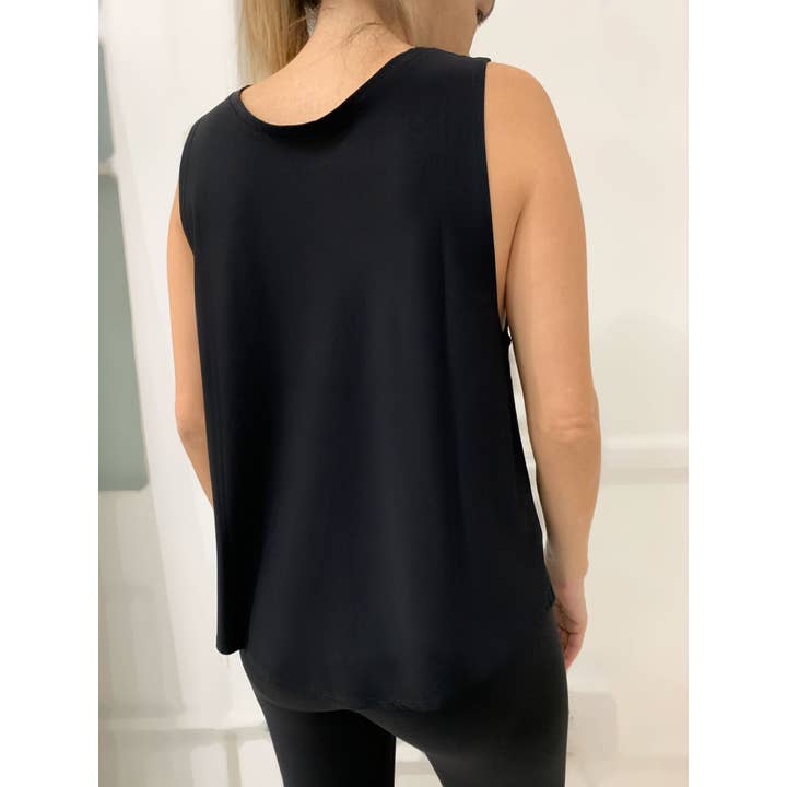 Black Reversible Tank for wholesale by Nualime