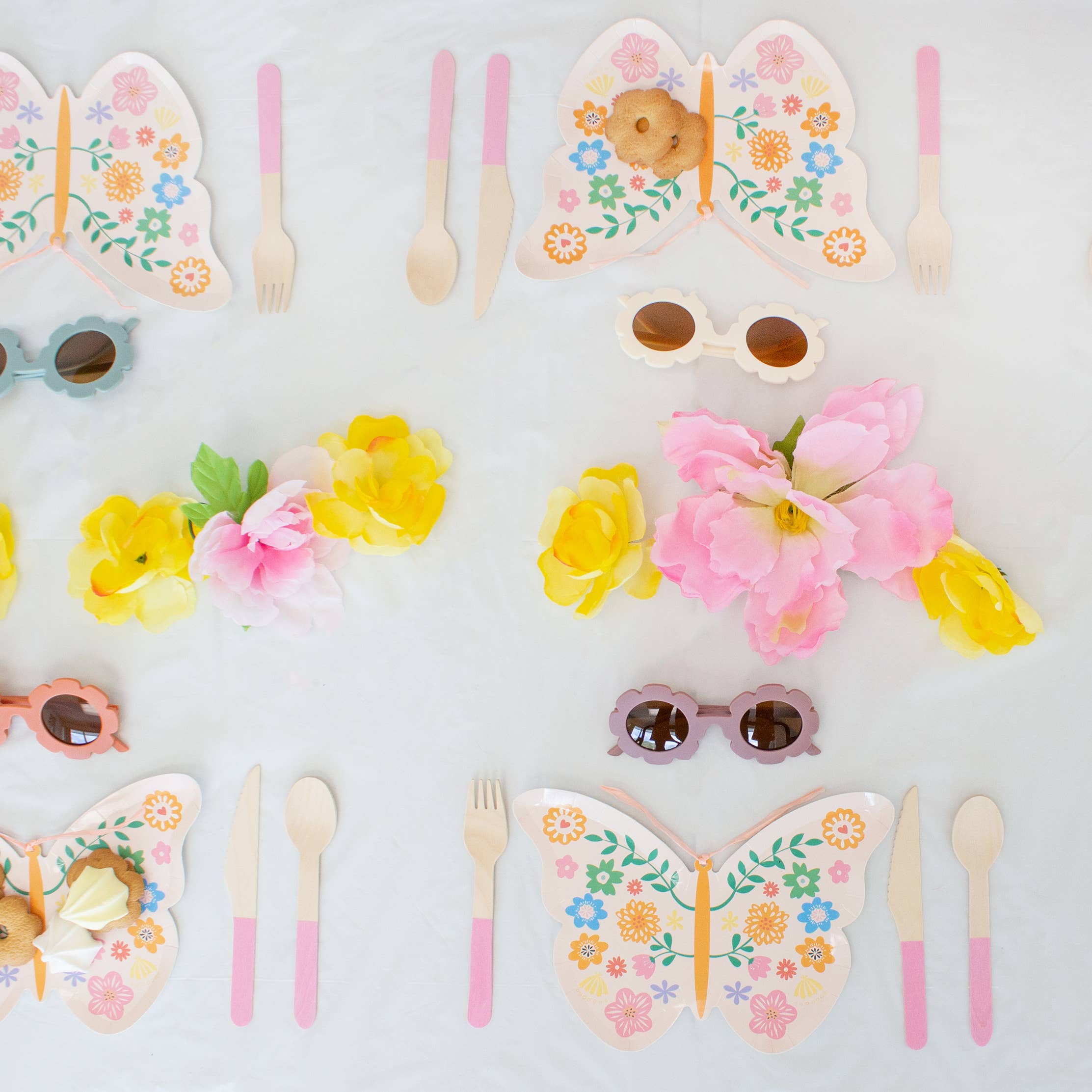 Ellie's Party Supply - Wholesale Disposable Servingware Set - Pastel Pink Wooden Utensils (Set of 24)4