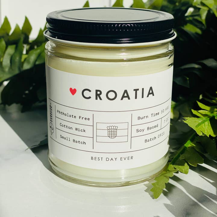 White Croatia Candle for wholesale on Faire