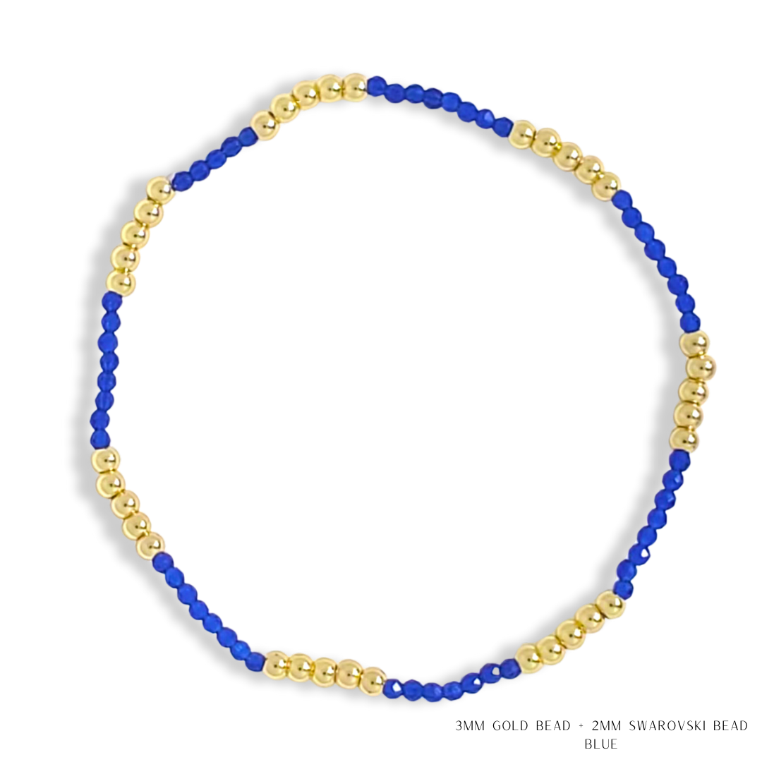 Savvy Bling - Vendita all'ingrosso Bracciale con perline - Bracciale con Perline in Oro e Cristalli Swarovski - Più Colori43