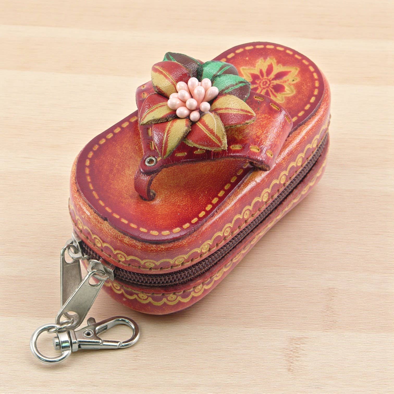 Sunflower Handmade leather inc - Wholesale Coin Purse - Women's - Handmade Leather Sandal Lipstick Case Coin Purse2