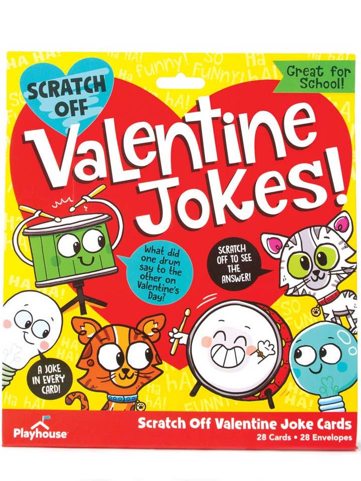 Scratch Off Jokes Valentines for wholesale by Paper House Productions