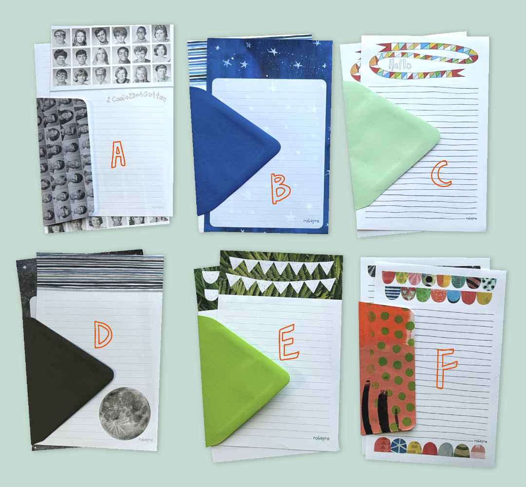 Robayre - Wholesale Stationery/Notecard Set - Variety Pack Letter Writing Stationery Set by Robayre3