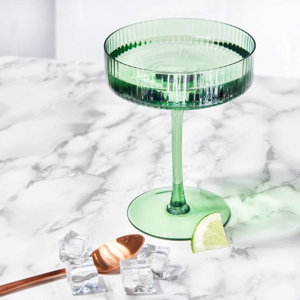 TABLESETTERS LIMITED – wholesale Cocktail/liquor glass – Ribbed Cocktail Coupe 290ml, Set of 44