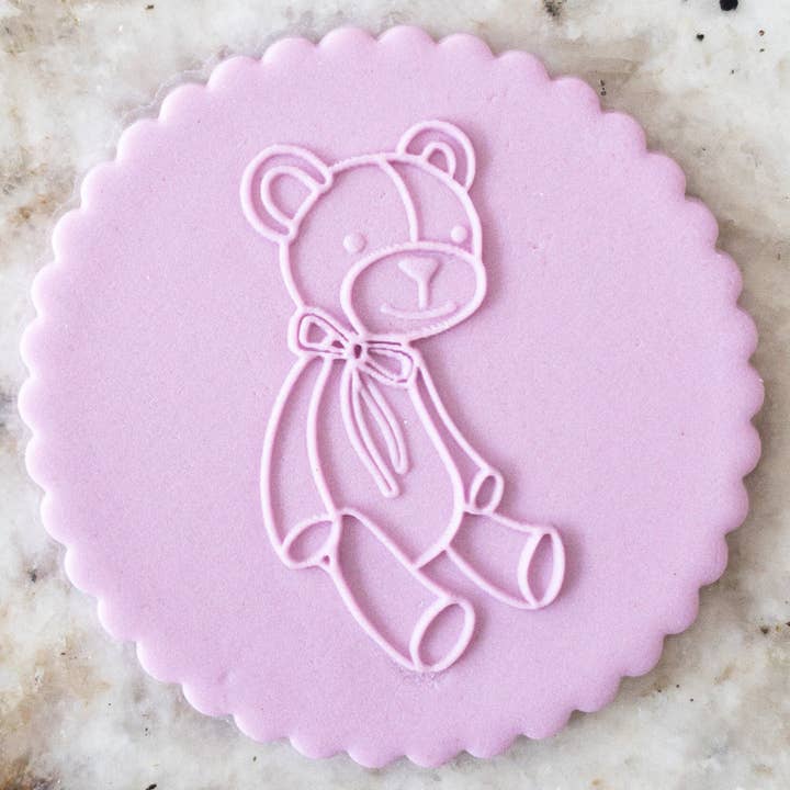Popup-Popup-Stempel mit süßem Teddybär, Plätzchen-Stempel für den Großhandel von Cut Bake Stamp