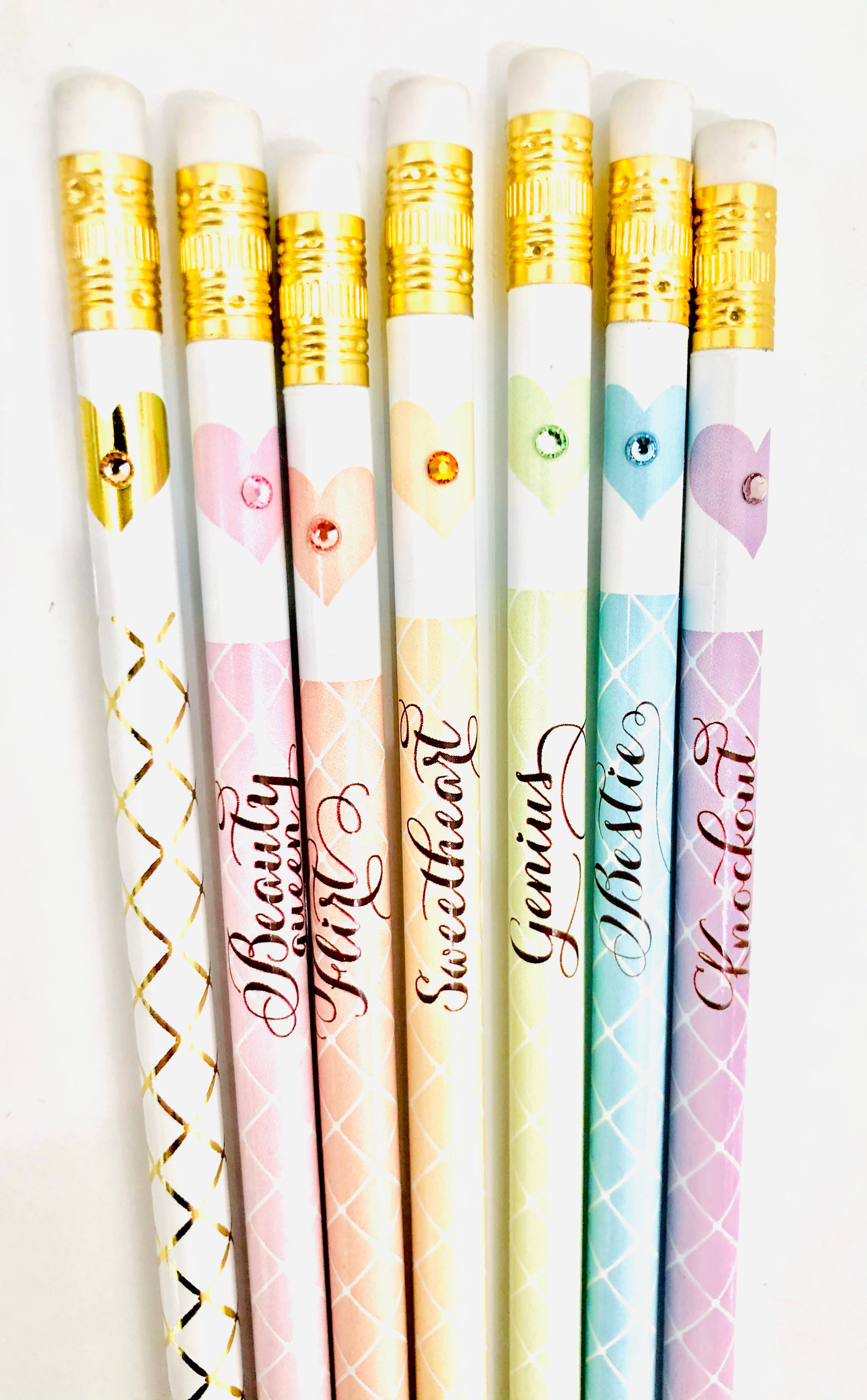 Love & Luck Greetings - Wholesale Pencil - Loose Pencils Flirt1