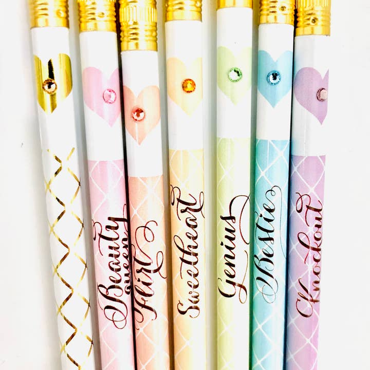 Love & Luck Greetings - Wholesale Pencil - Loose Pencils Flirt1