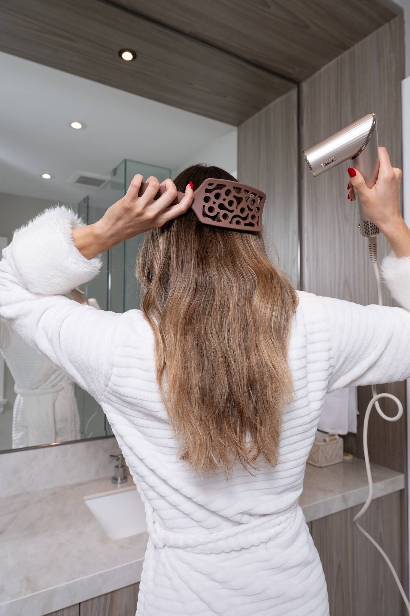 Framar Hair Brushes & Hair Accessories - Wholesale Hair Brush/Comb - FRAMAR Vented Hair Brush For Blow Drying, Vent Brush - Brown8